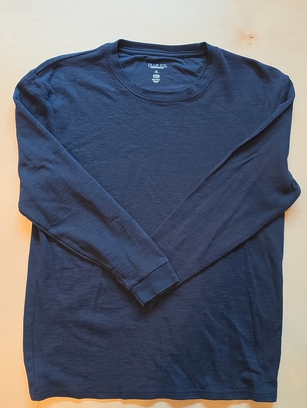 Men's Blue Ice Navy Thermal Long-Sleeve Shirt